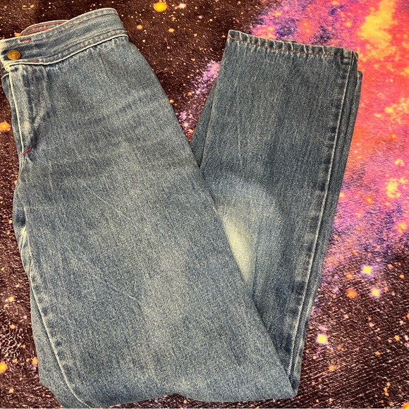 Luv It 1978 Superman Kids Jeans Size 12 Slim Vintage Unisex Embroidered DC Heros - Picture 10 of 16